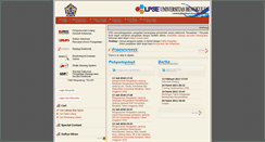 Desktop Screenshot of lpse.unib.ac.id